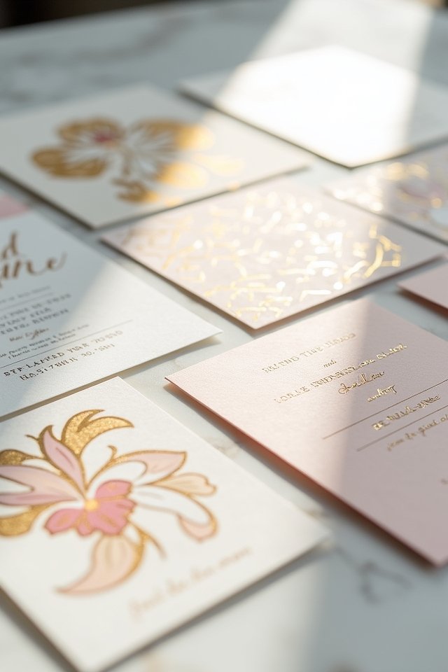 geometric elegance for invitations
