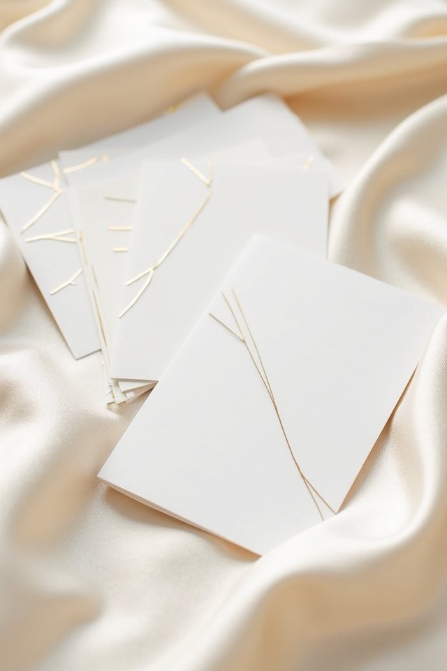 geometric gold wedding accents
