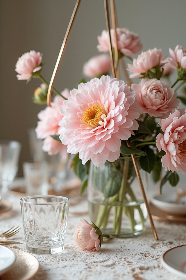 geometric vintage floral fusion