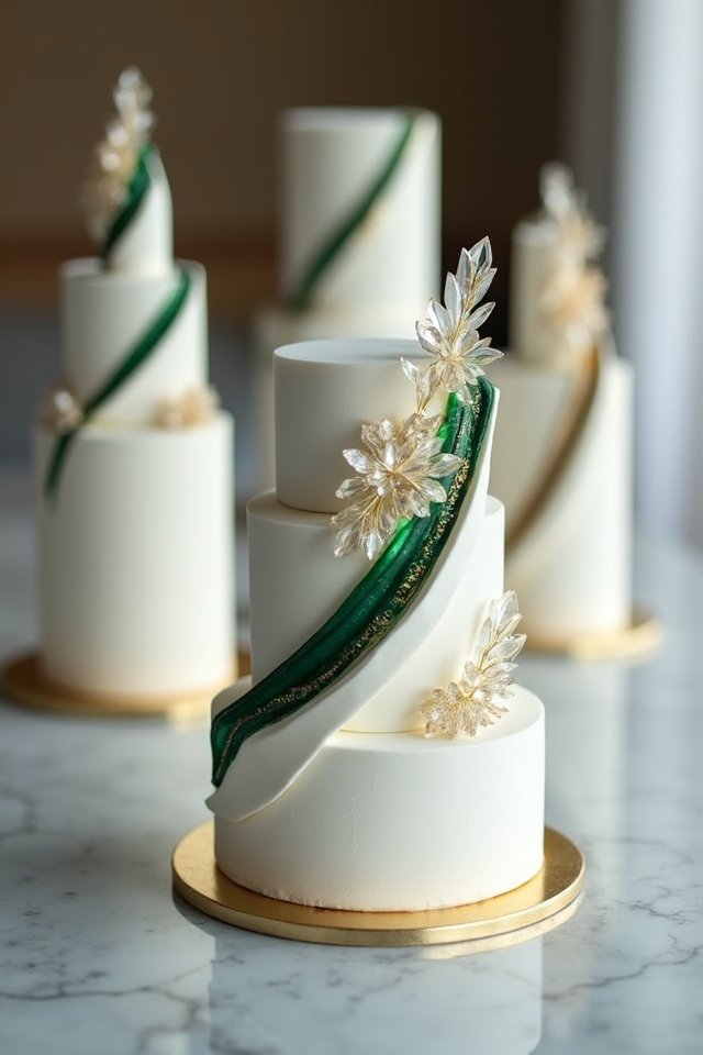 geometric wedding cake designs