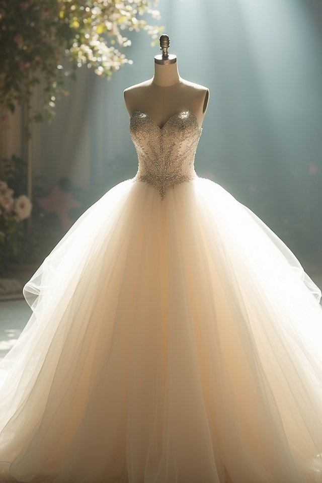 glamorous ballgown with embellishments