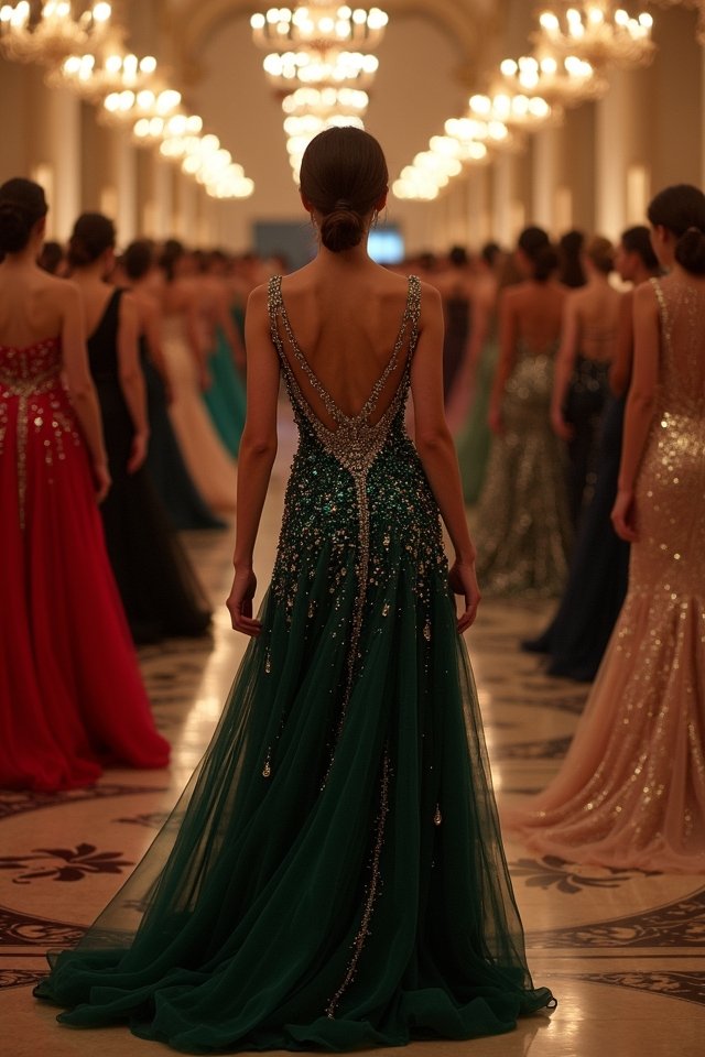 glamorous beaded evening gowns