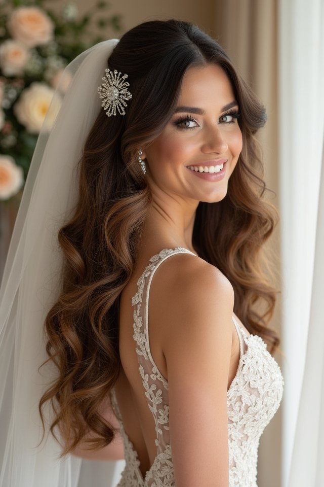 glamorous big volume curls