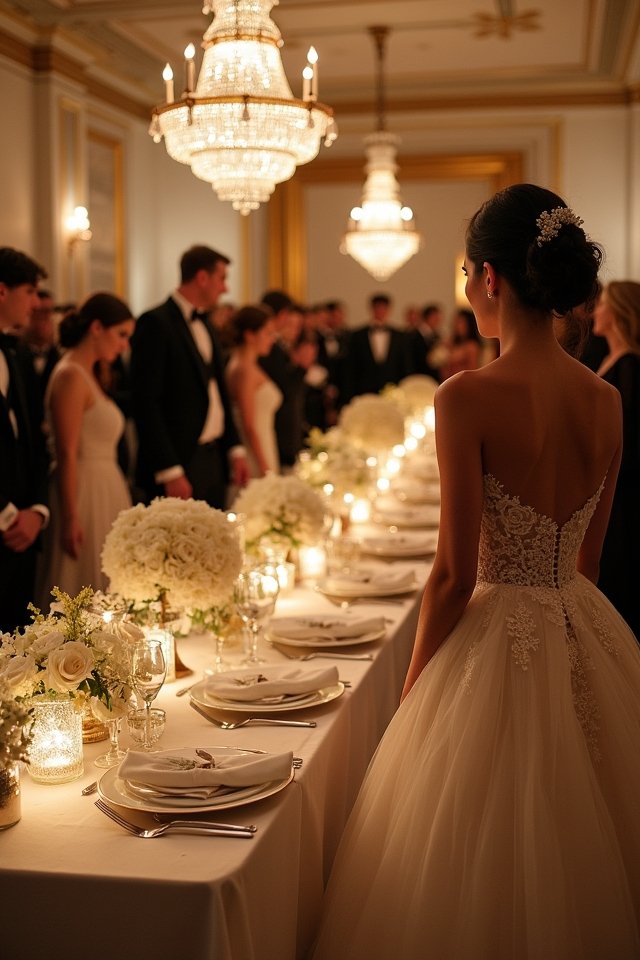 glamorous black tie elegance