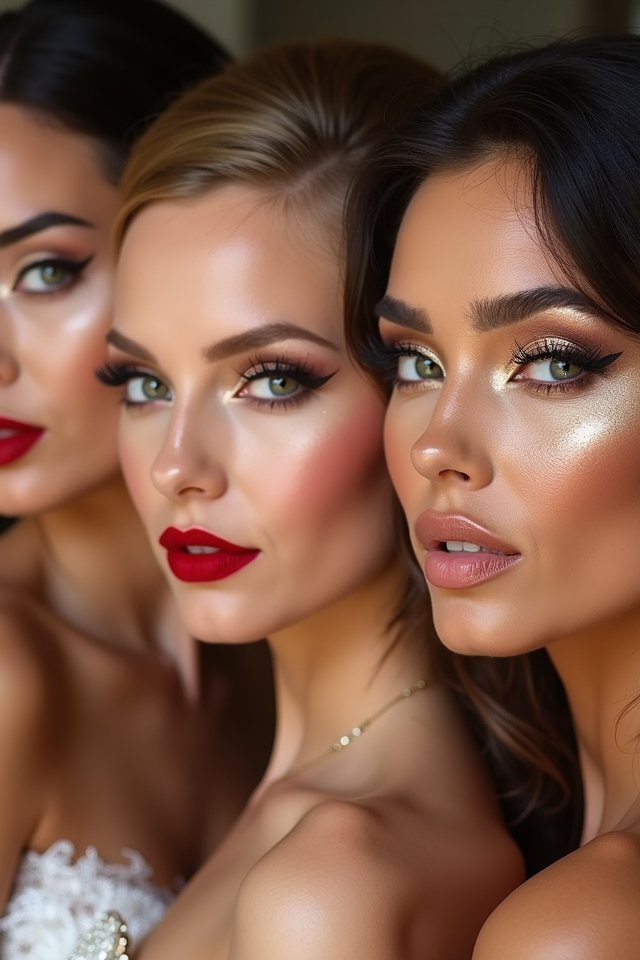 glamorous bold captivating makeup
