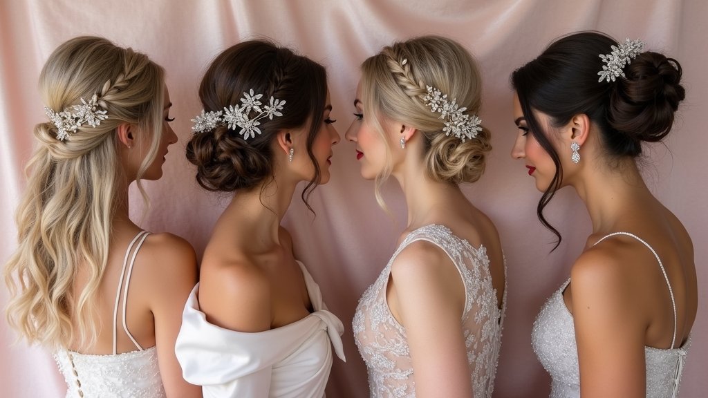 glamorous bridal hairstyle options