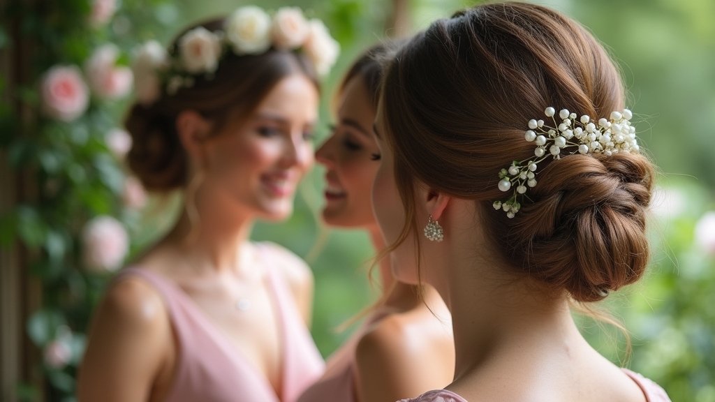 glamorous bridesmaid hairstyle ideas