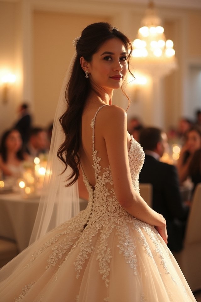 glamorous dress with embellishments