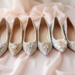 glamorous embellished wedding flats