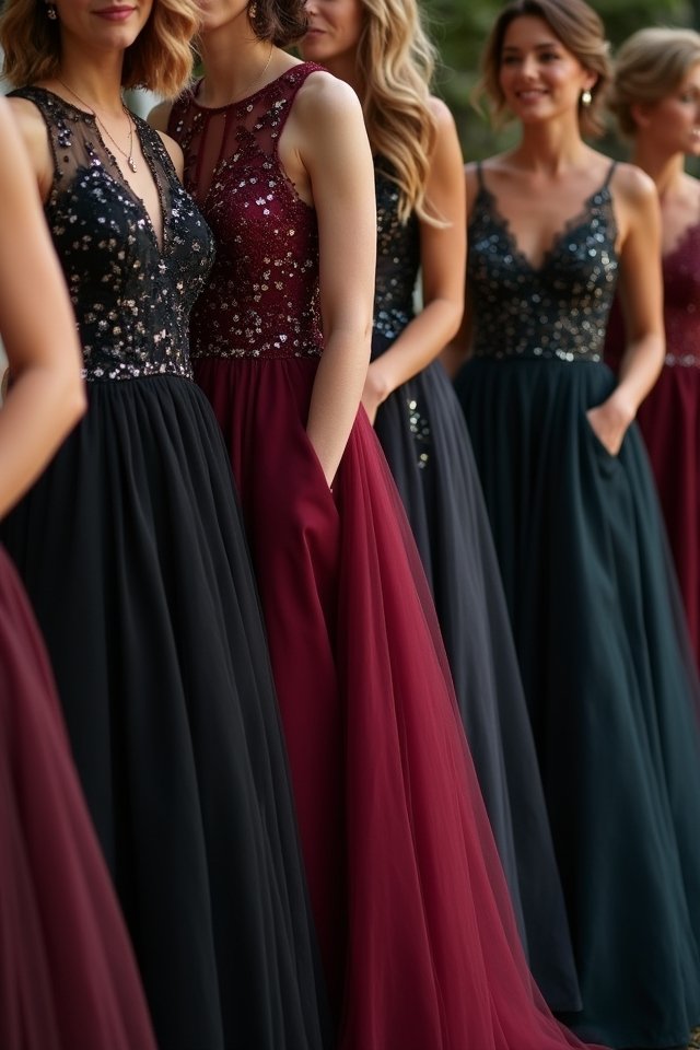 glamorous gown with pockets