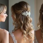 glamorous half up wedding hairstyles