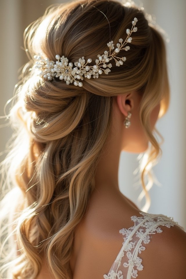 glamorous loose waves hairstyle