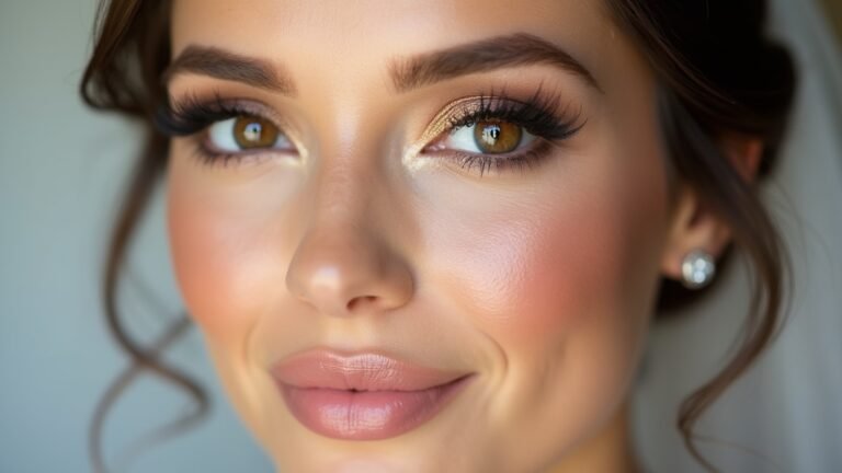 glamorous natural wedding makeup