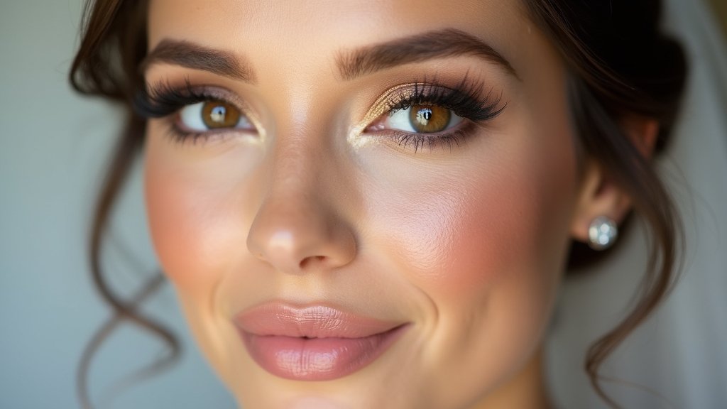 glamorous natural wedding makeup