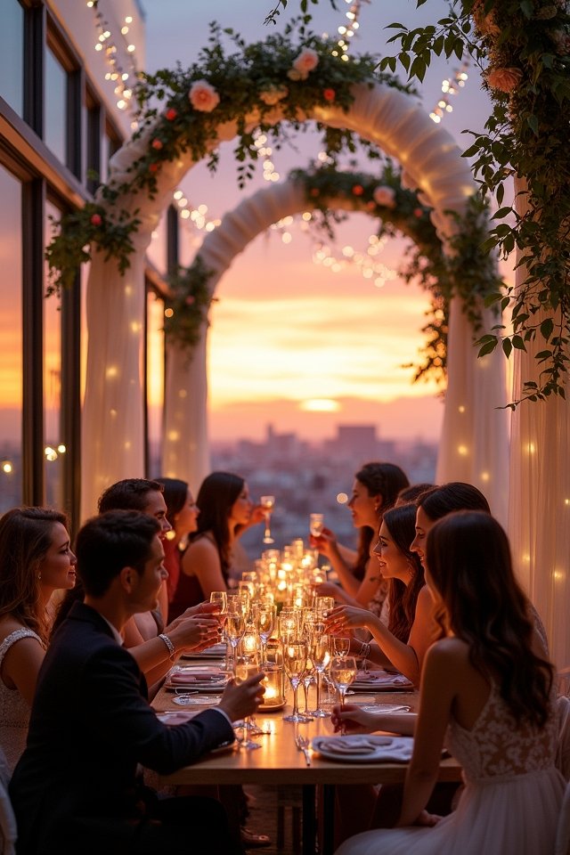 glamorous urban wedding venue