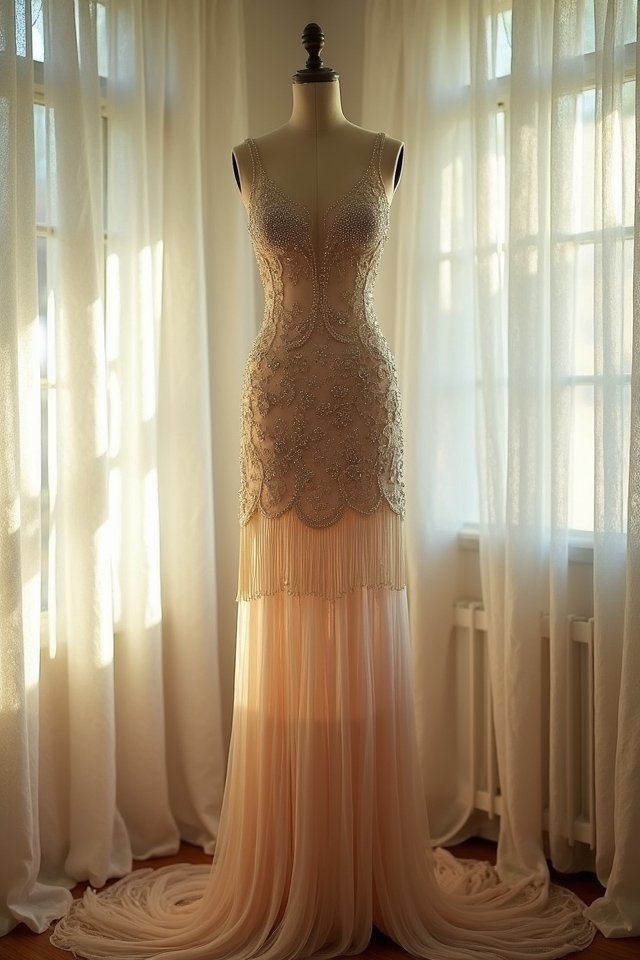glamorous vintage flapper dress