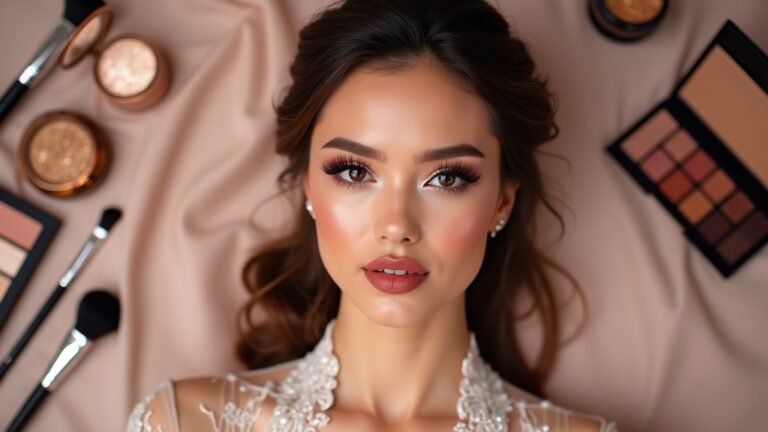 glamorous wedding day makeup
