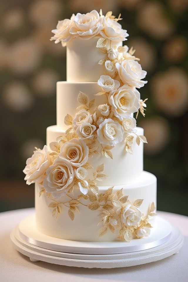gold dusted floral elegance