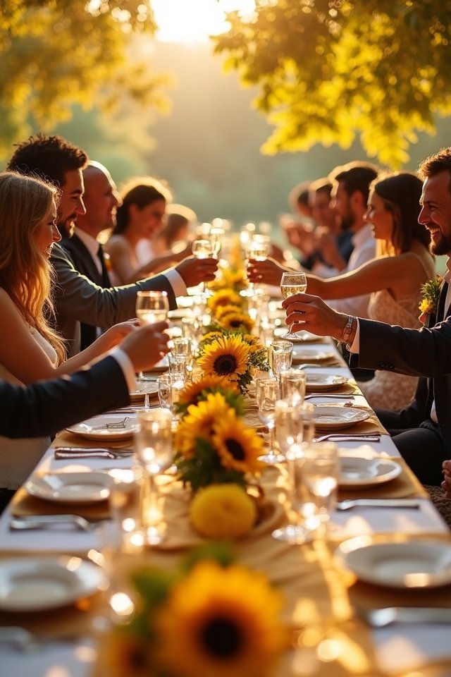 golden yellow wedding elegance