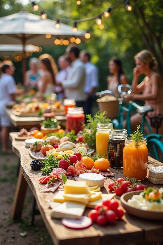 gourmet sliders and desserts