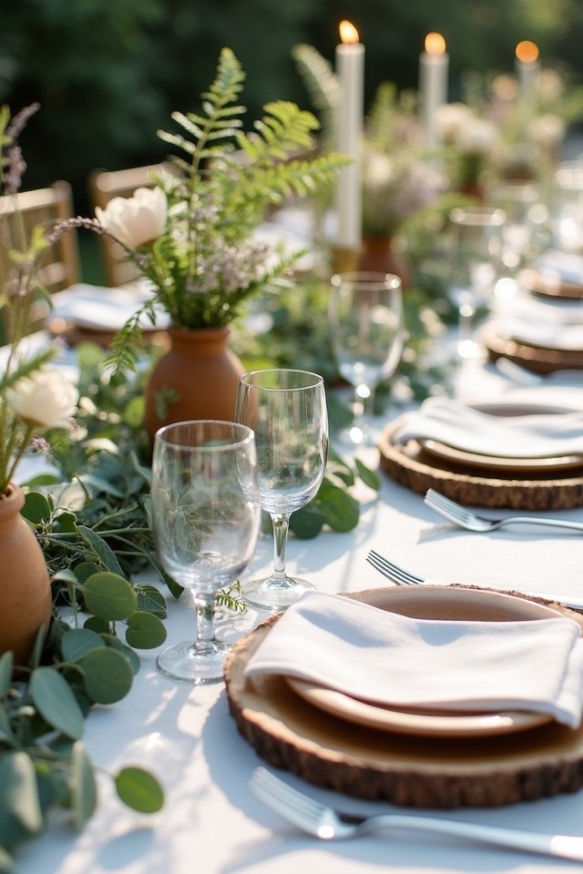 greenery accents enhance decor