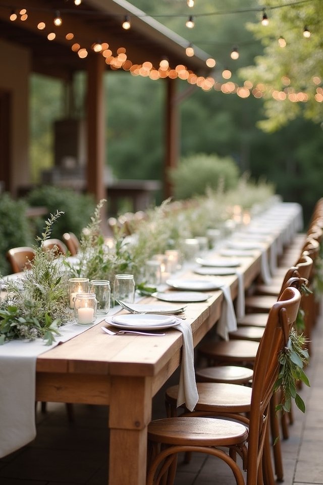 greenery enhances wedding atmosphere