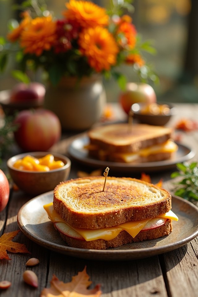 grilled apple cheddar delight