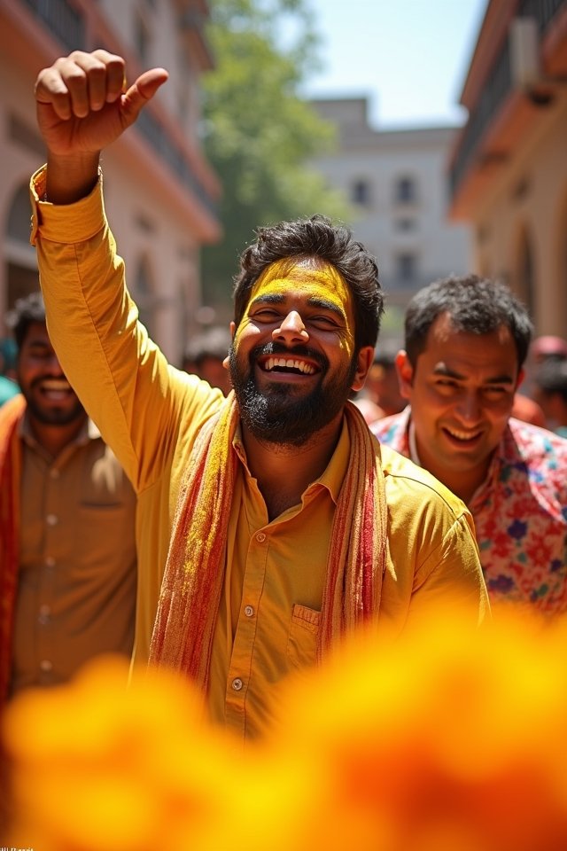 haldi celebration joyful expressions