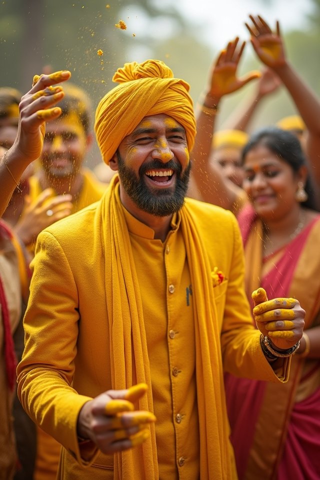 haldi ceremony transformation photos