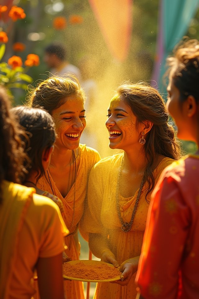 haldi photoshoot with friends