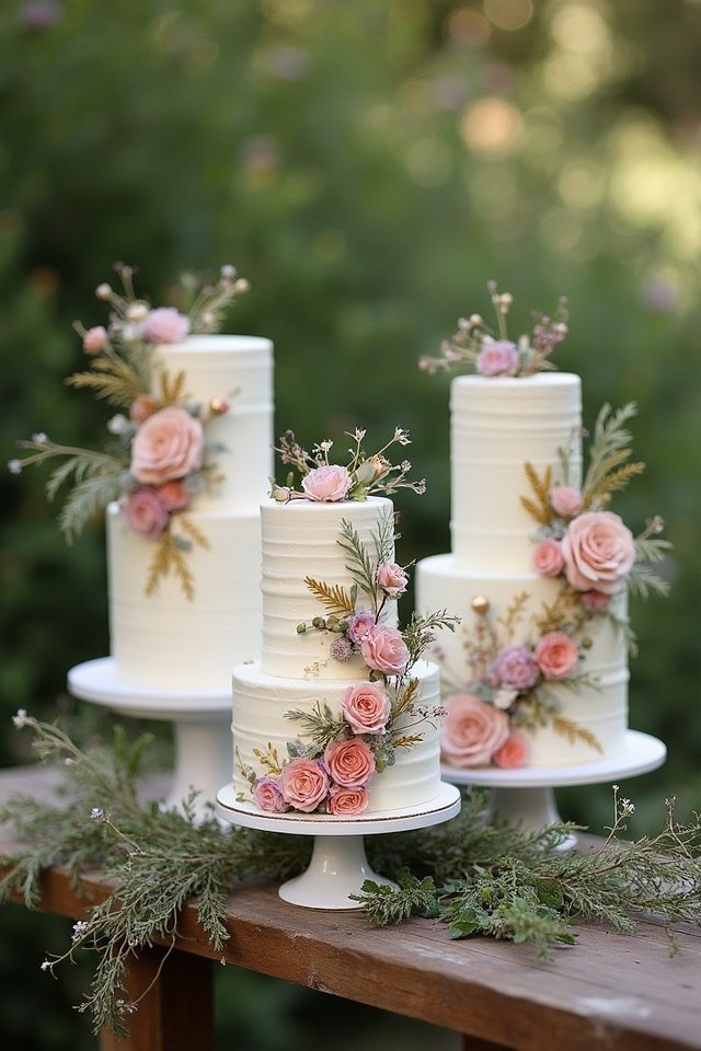 hand painted wedding cake accents
