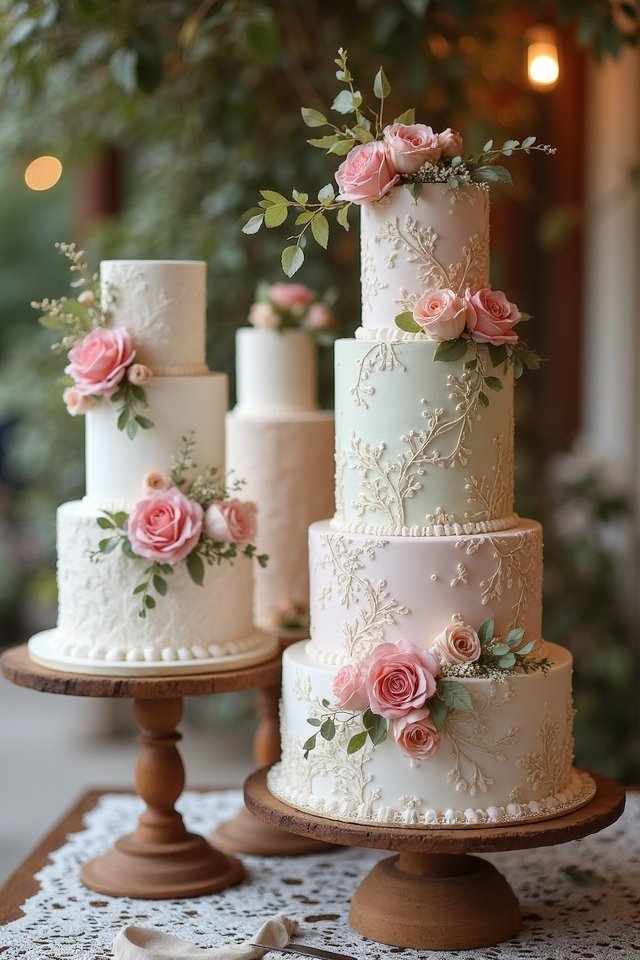 hand painted wedding cake artistry