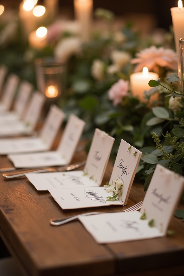 handcrafted eco friendly place cards
