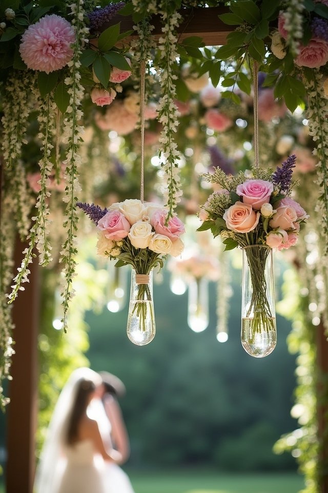 hanging glass vase elegance