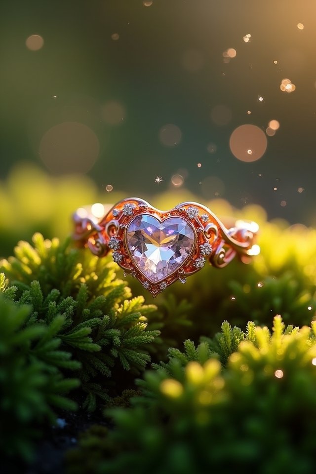 heart shaped gem engagement rings