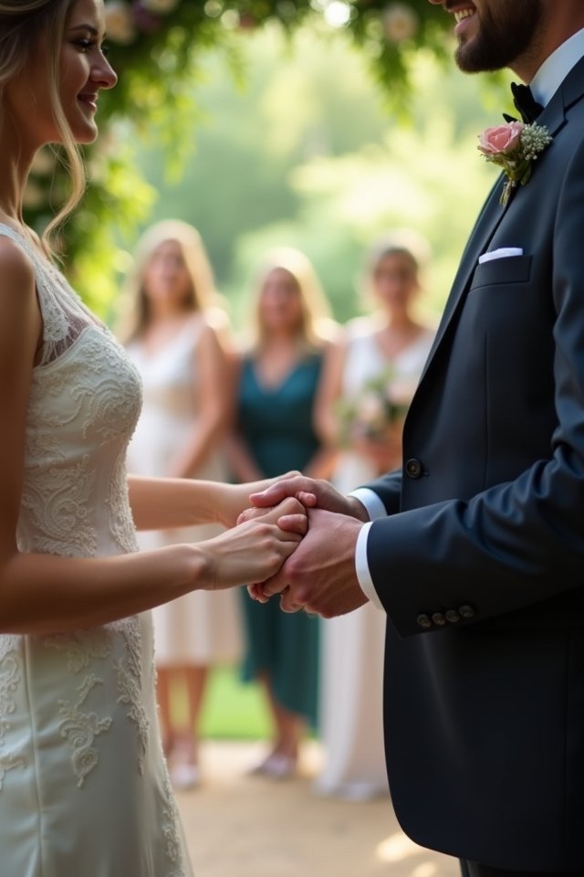 heartfelt vows exchanged intimately