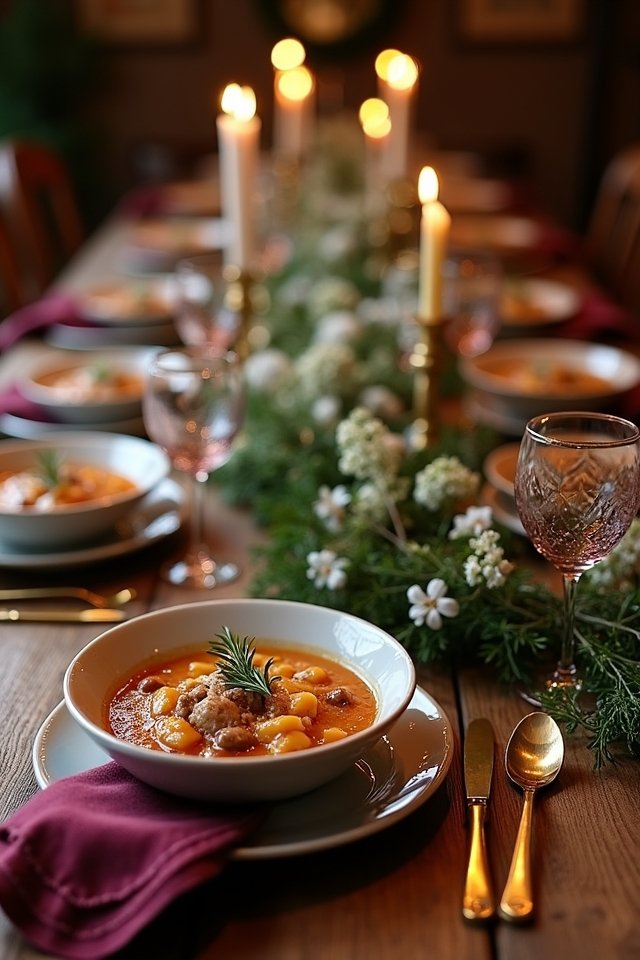 hearty winter wedding menu