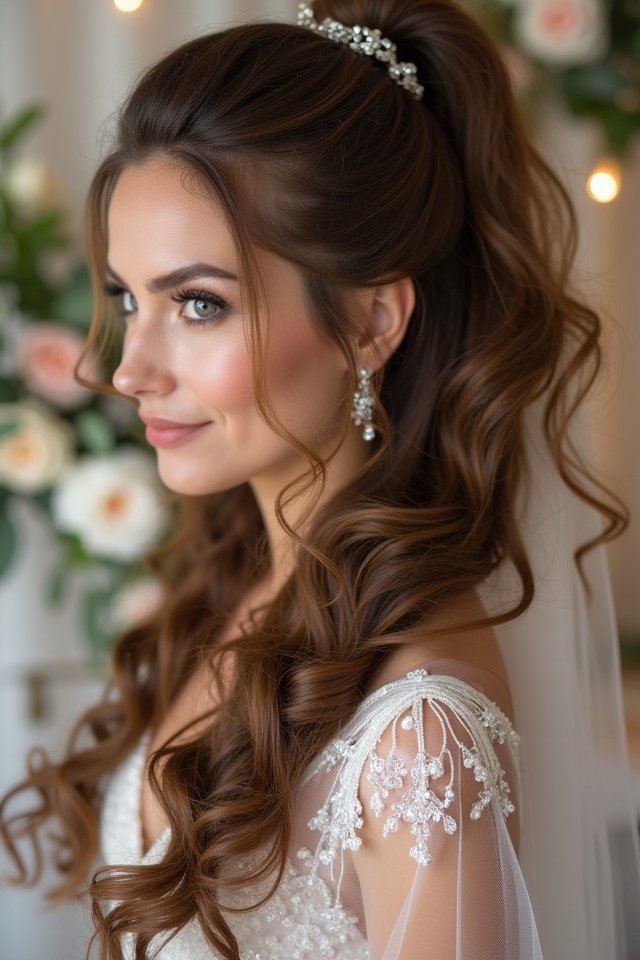 high volumized ponytail style