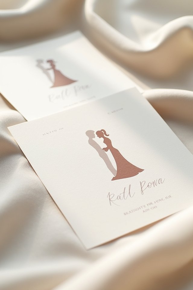 iconic silhouettes for invitations
