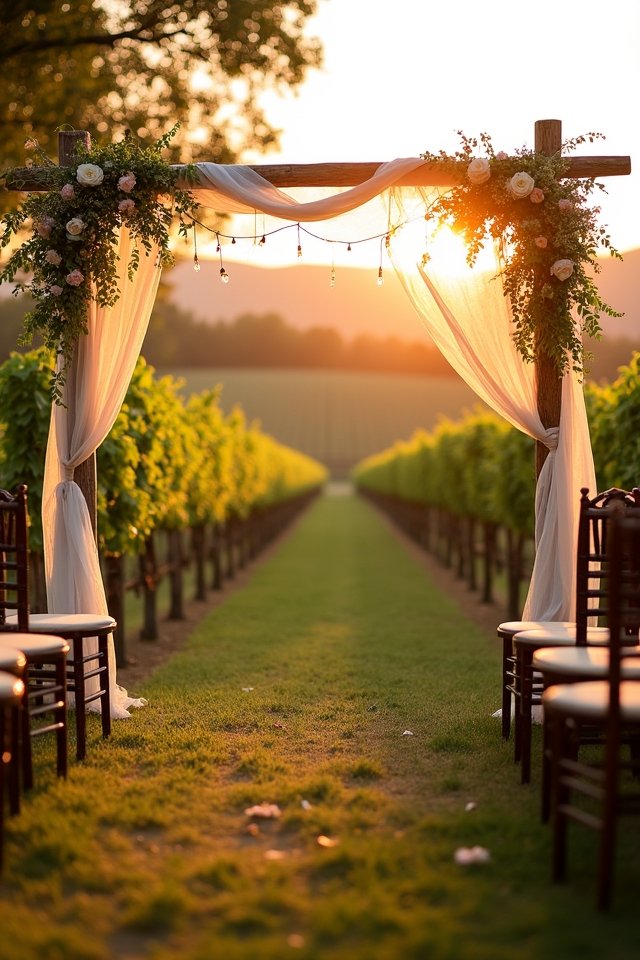 idyllic vineyard wedding experience
