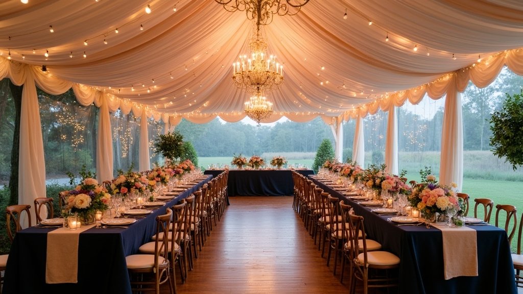 inspiring wedding tent colors