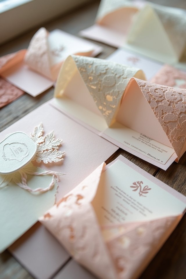 interactive unique folding invitations