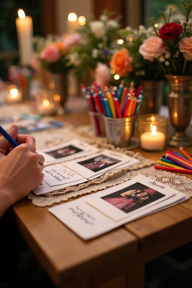 interactive wedding memory stations