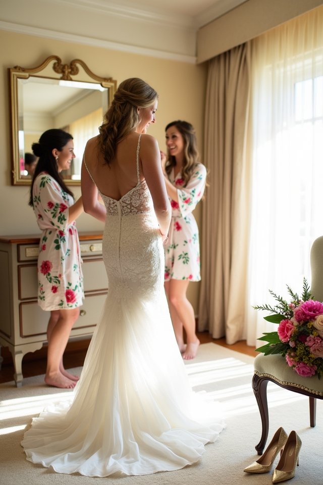 intimate moments before vows