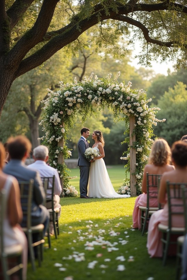 intimate nature inspired wedding ceremony