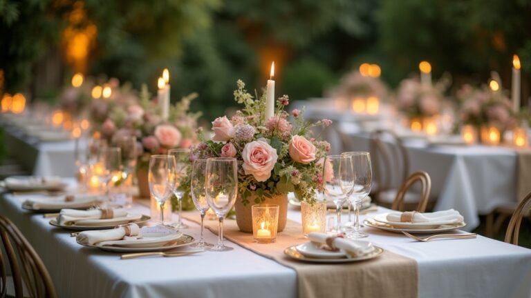 intimate wedding table designs
