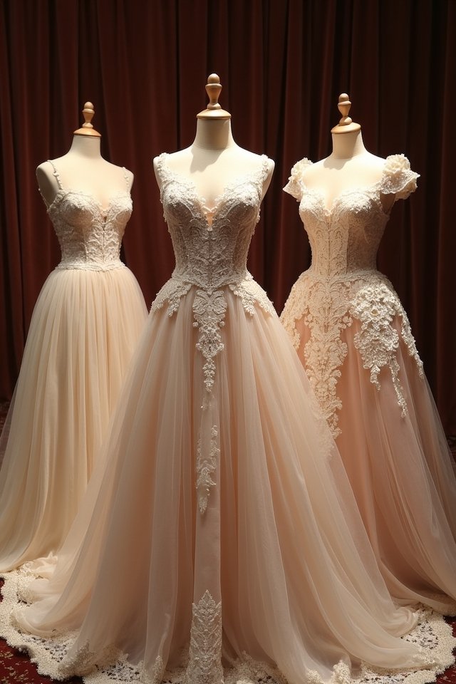 intricate lace transforms elegance