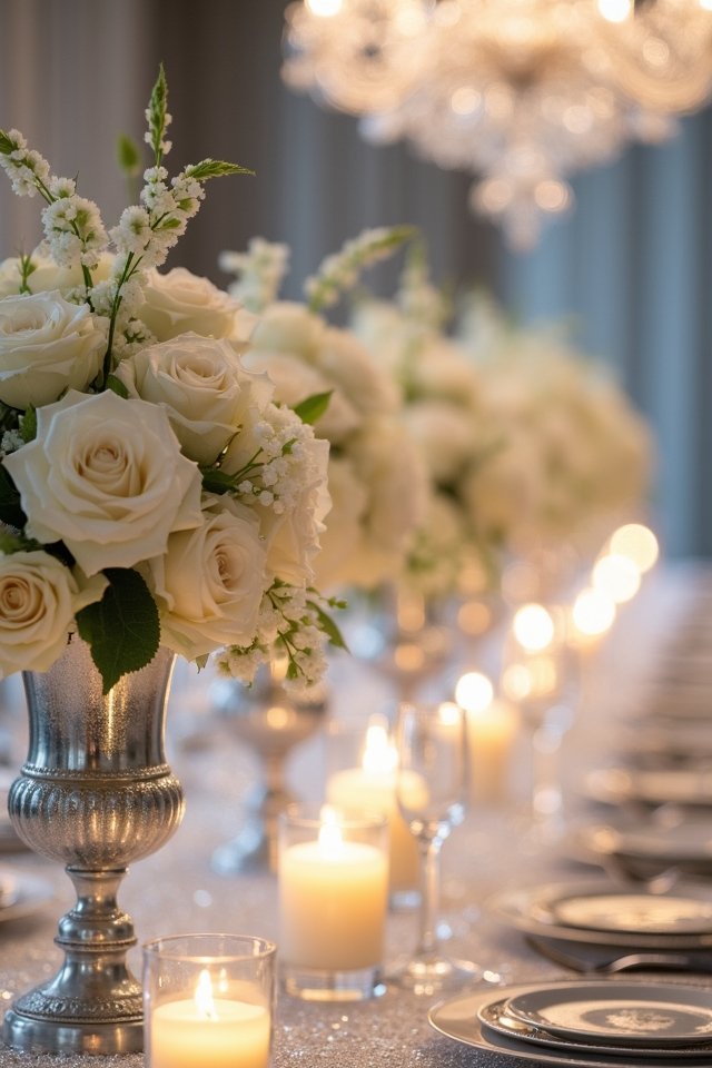ivory and silver elegance