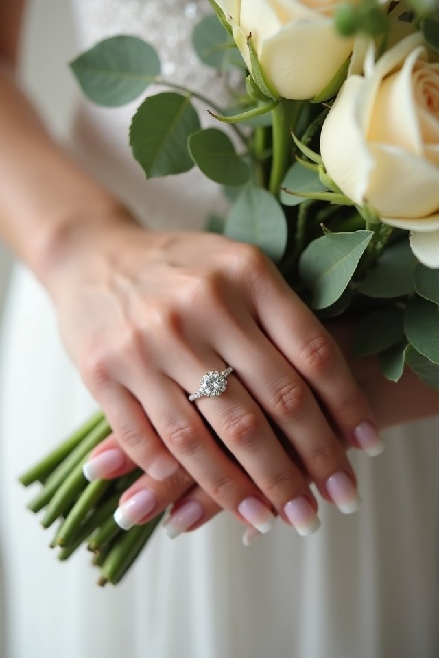 ivory champagne ombre elegance