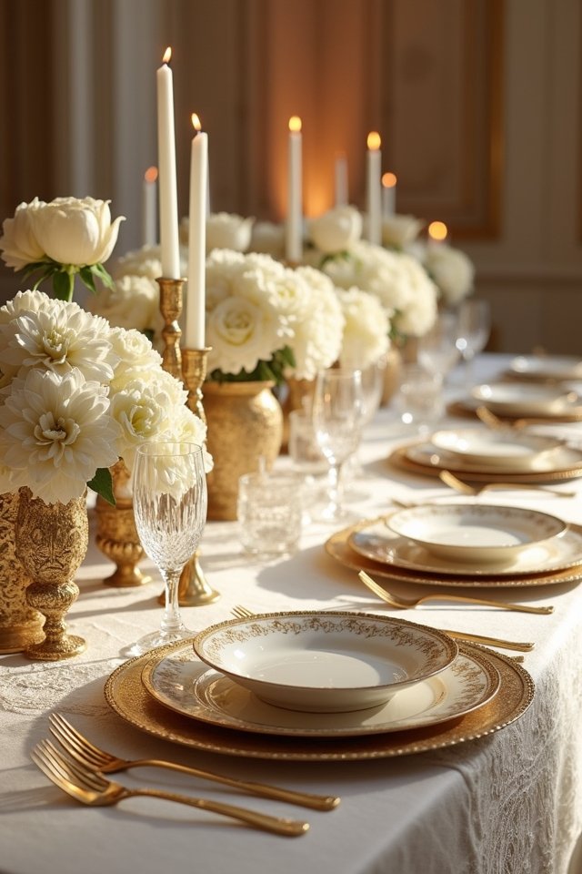 ivory elegance with gold